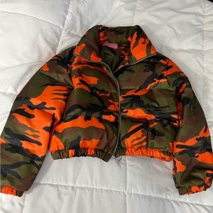 Camo Puffer Jacket